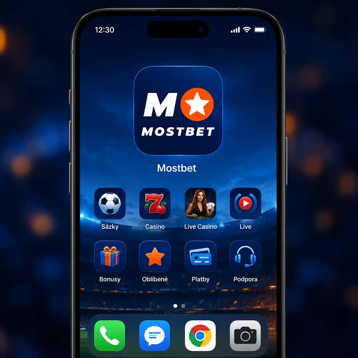 Ikona mobilní aplikace Mostbet
